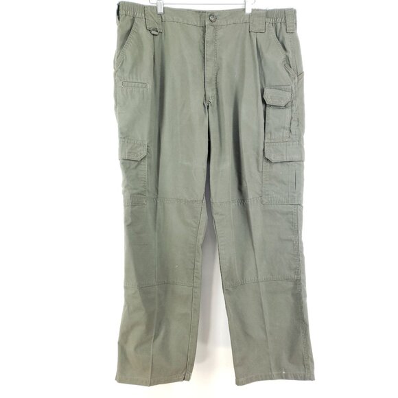 5.11 Tactical Utility Pants Mens Size 42x32 Green Polyester Blend Ripstop - Picture 1 of 10